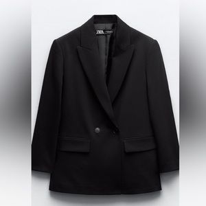 Zara OVERSIZED DOUBLE BREASTED JACKET - Size L